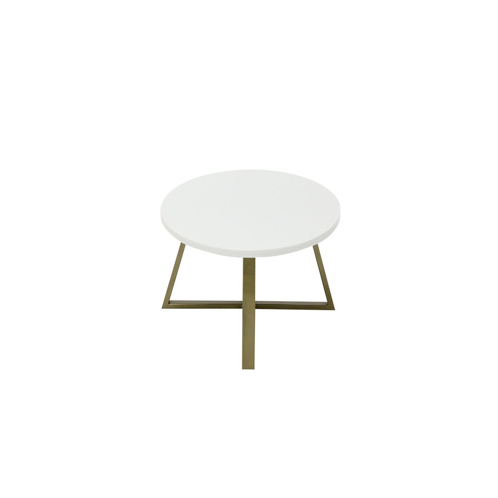 Jayler Coffee Table -Gold Steel Leg/Top Synthetic Stone