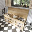 KC-Play Link Warm SH120-Lindberg Oak/Grey Cushion