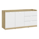 Molly Low Cabinet - C140cm - Lindberg Oak/White