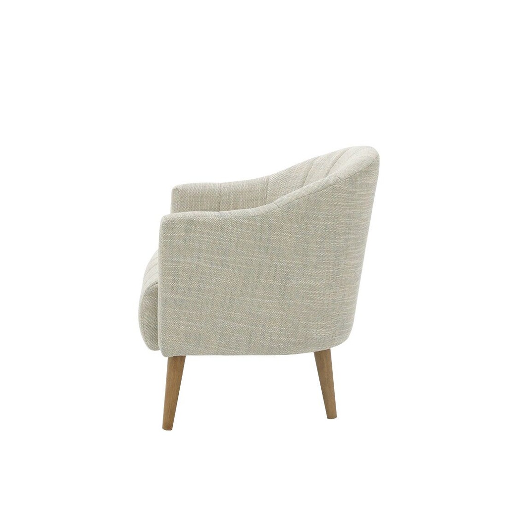 Gornlee Arm Chair - Birch Wood - Cream Fabric
