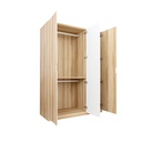 KC-Play Embrace Wardrobe - W0140 - Lindberg Oak/White