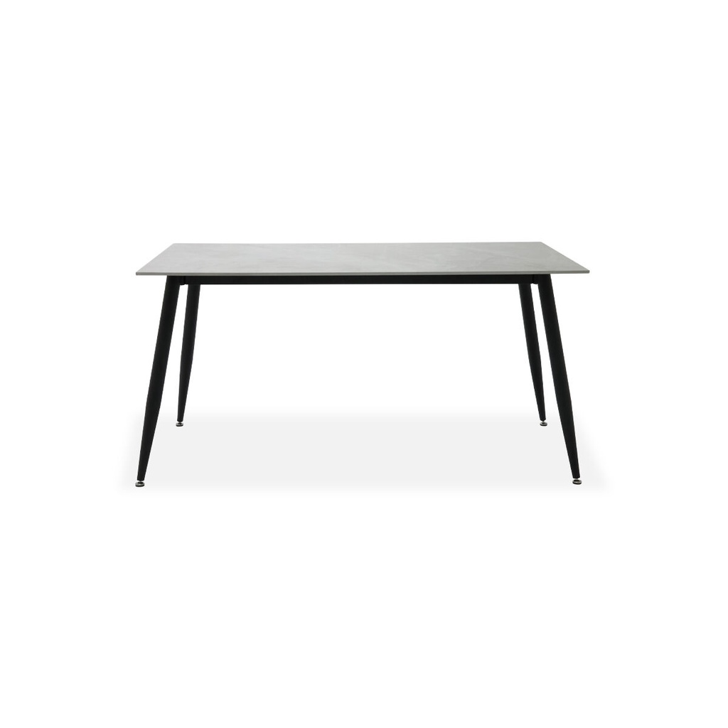 Marter-A150 Dining Table Black/Grey Stone