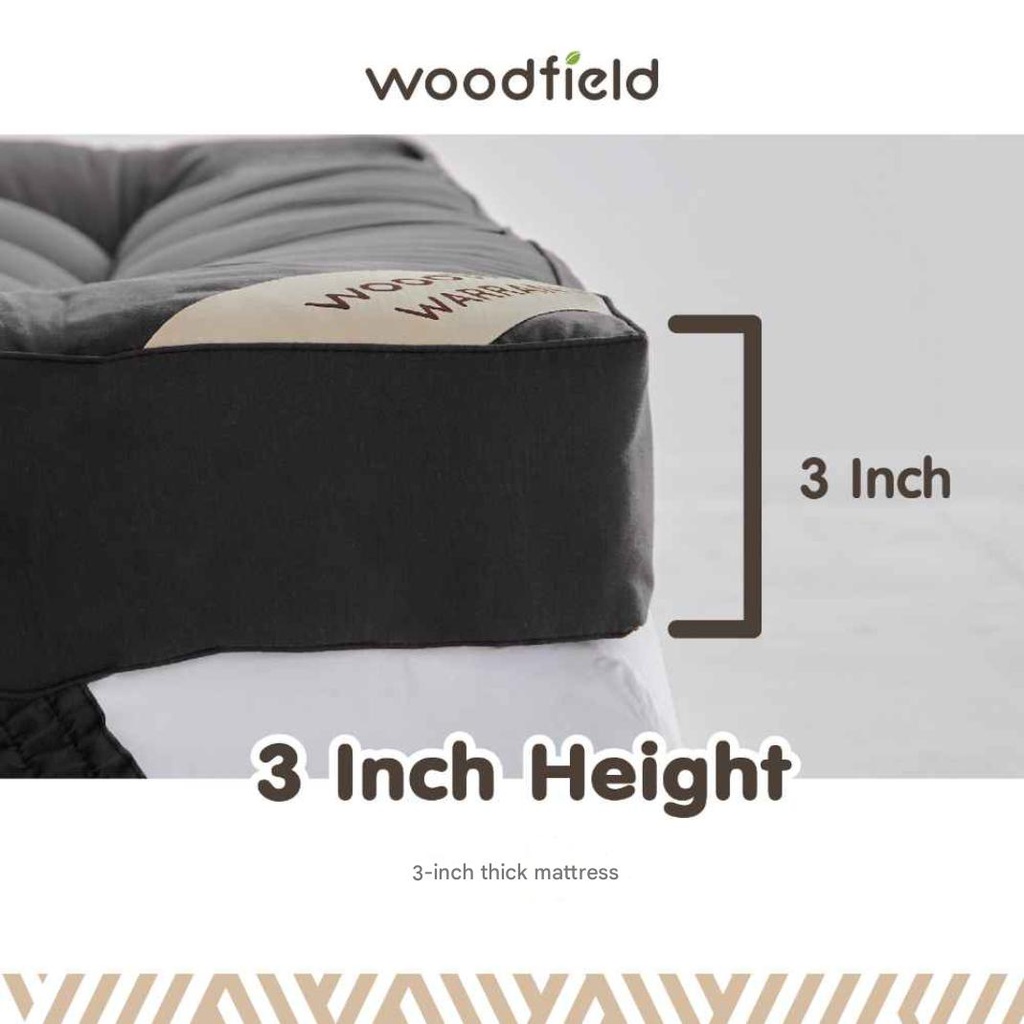 Woodfield - Warrant Topper 5ft x 6.5ft - Dark Brown - Thickness 3"