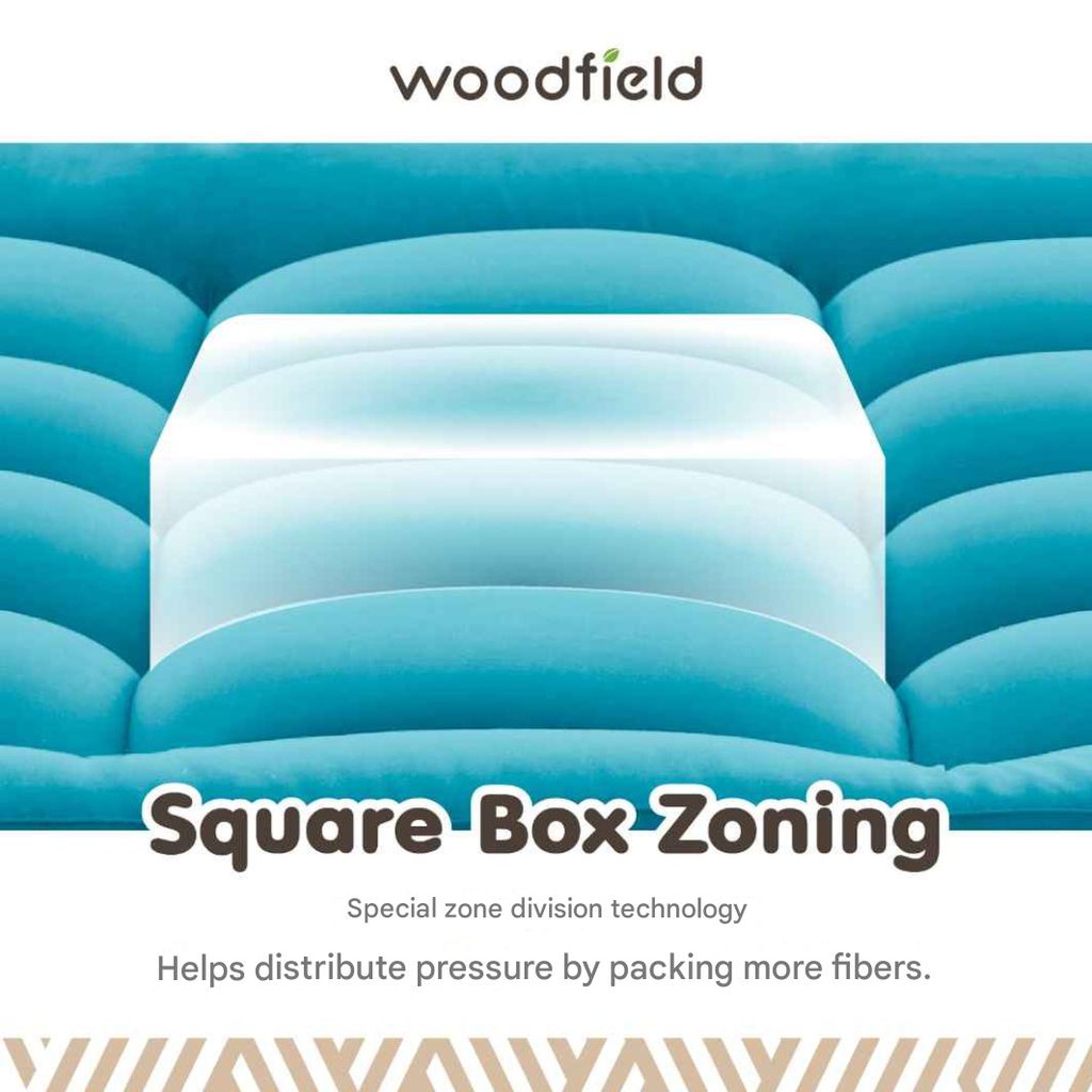 Woodfield - Warrant Topper 5ft x 6.5ft - Dark Brown - Thickness 3"