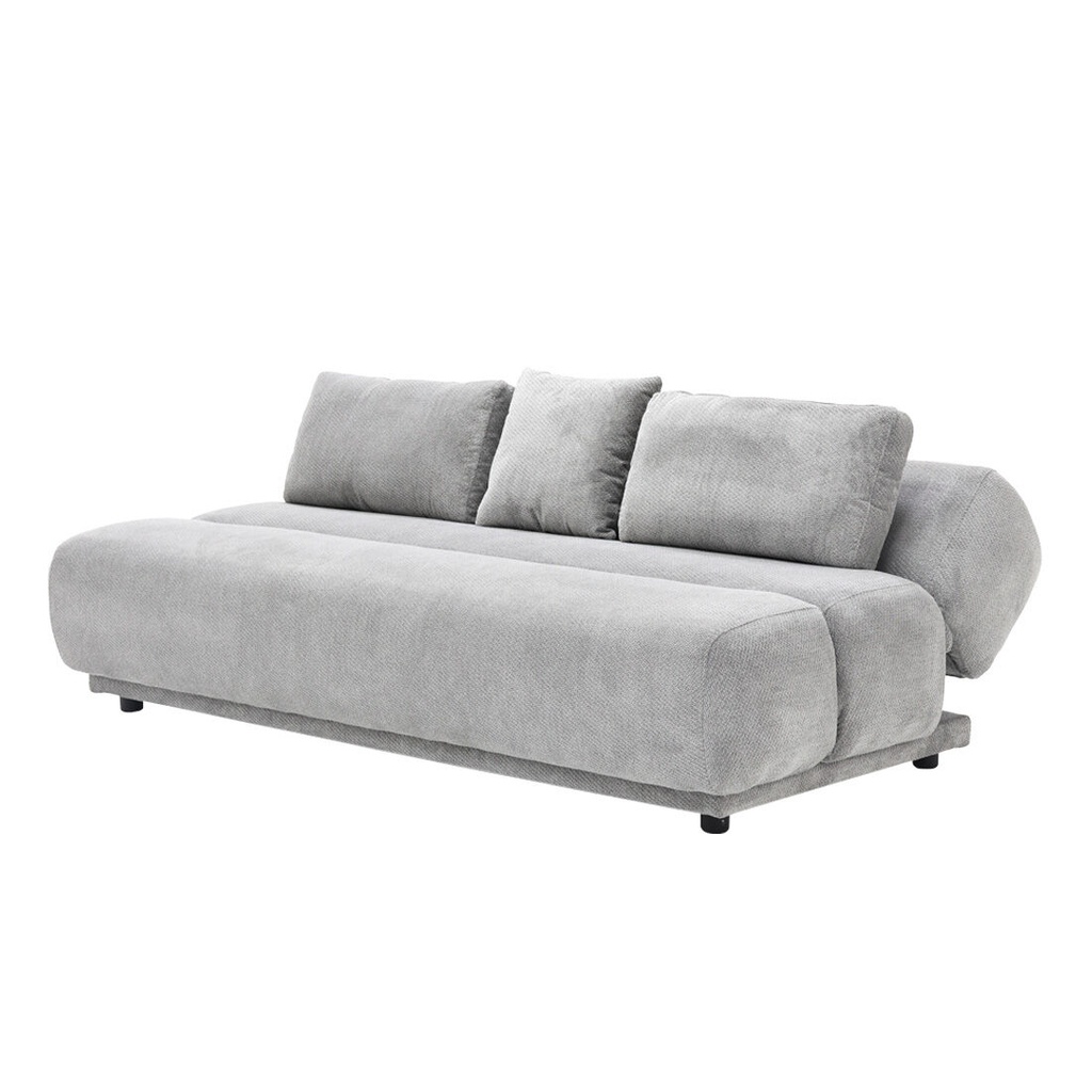 Chauncy Sofa Bed 3S-Gray/Black Leg