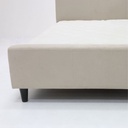 Giffer Bed 5ft-Cream Fabric