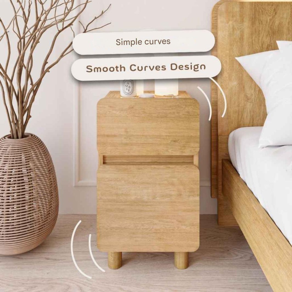 Skift Night Table 35cm wide-Nyhavn Oak