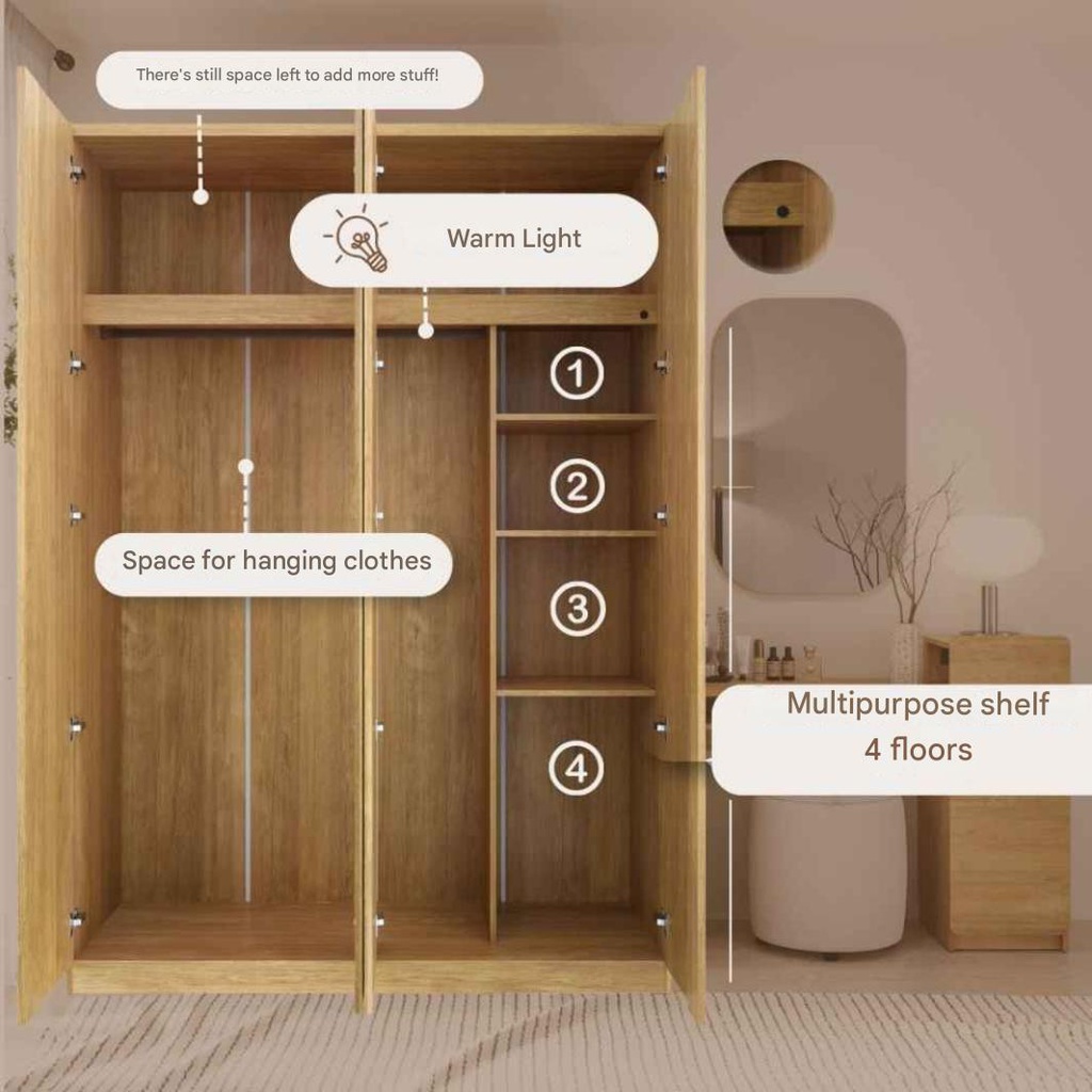 Skift Wardrobe WO160-Nyhavn Oak