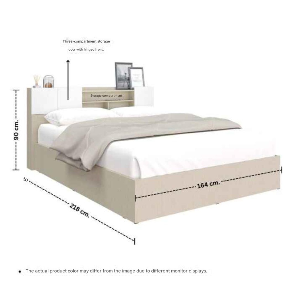 Hollyn Bed 5ft-Ivory/Linen White