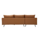 Syrup Sofa - Left Corner - Brown Leather