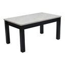 Molina Dining Table A-150 - White Stone/Wenge