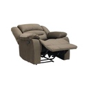 Zac Recliner 1 Seater - Light Brown