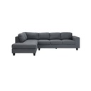 Lola Sofa - Left Corner - Grey Fabric