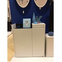 Urbani Shoe Cabinet 80cm wide - Wenge/White