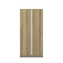 Blox Wardrobe WO100-60-210/OP-C/Door DE01- Clinen/Lindberg Oak