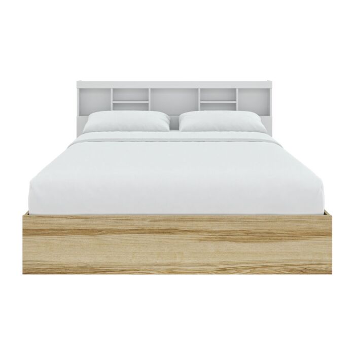 Molly King Bed - BW6/H - Lindberg Oak/White