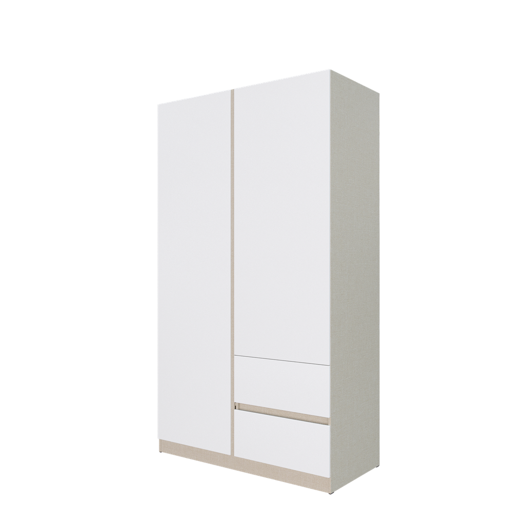 Hollyn Wardrobe WFT120-Ivory/Linen White