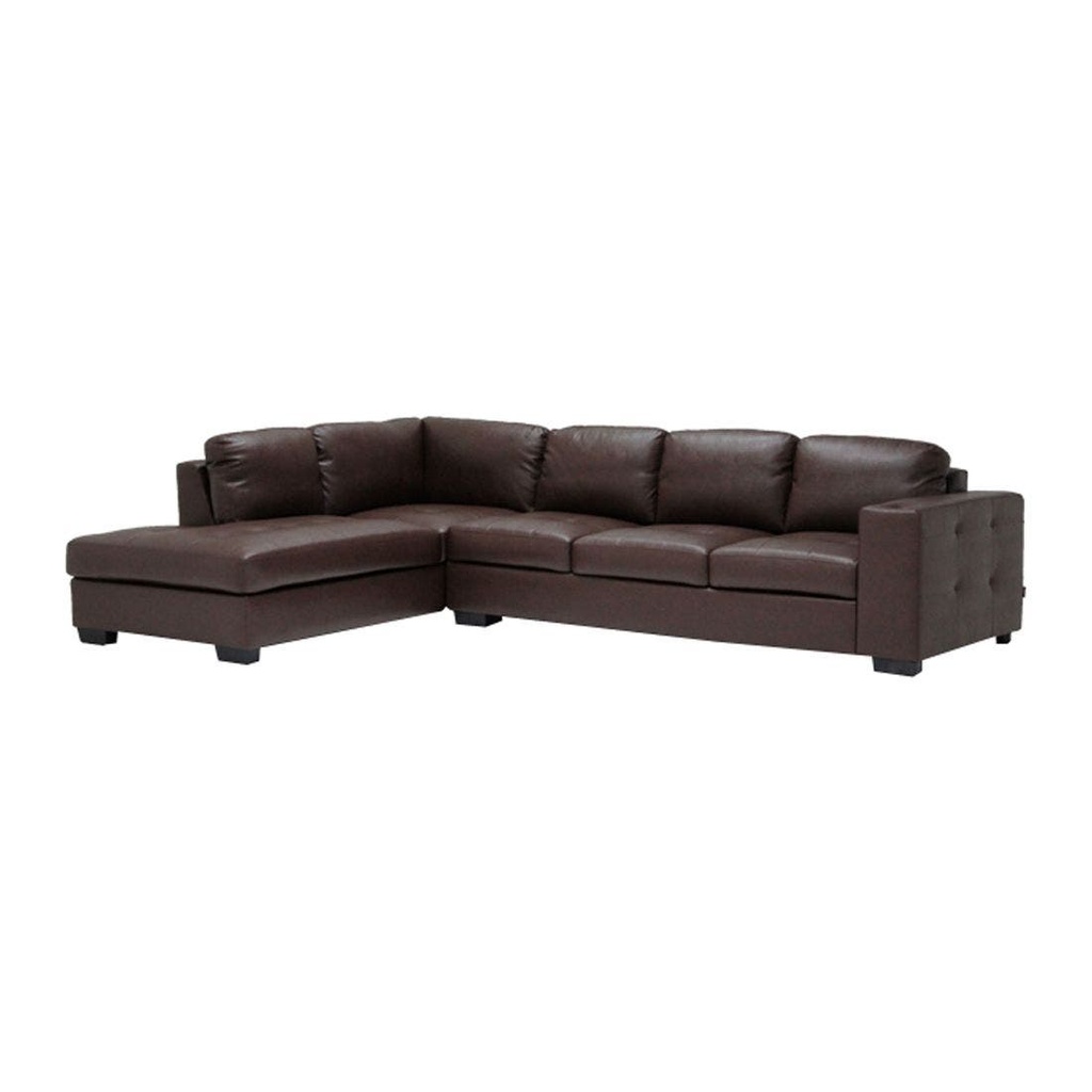 Timmer Sofa - Left Corner - Brown Two Tone