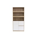 Looms Heidi Tall Cabinet CT80-Solid Oak/White